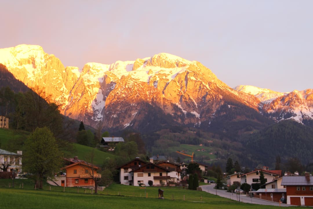 Blick vom Balkon auf den Kehlstein Ferienwohnungen Veronika Fendt