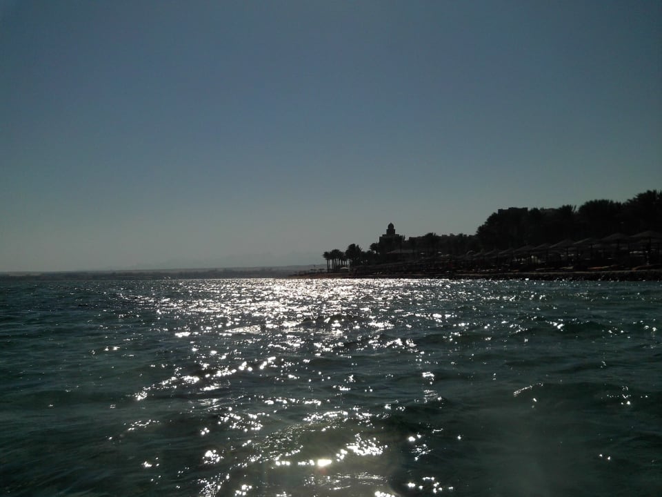 Strand von der meerperspektive Makadi Palace
