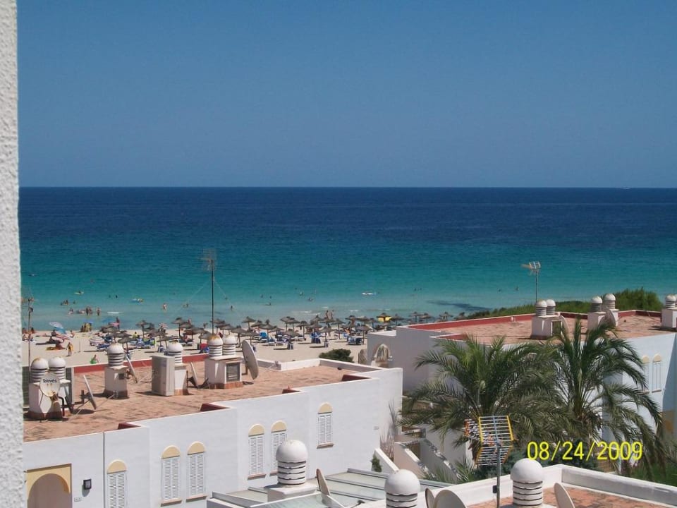 Blick zum Strand Hipotels Bahia Grande