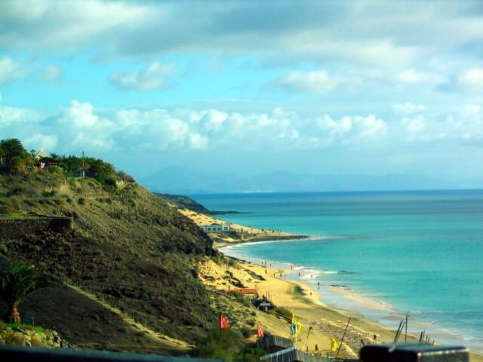 der Strand vom Hotel aus gesehen richtung osten Club Jandia Princess