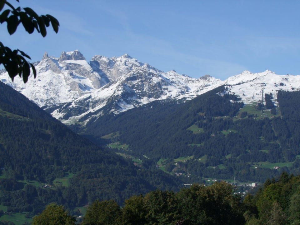 Ausblick Terrasse Hotel Fernblick Montafon