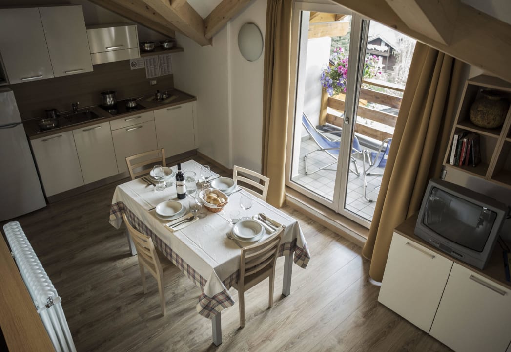 Zona soggiorno Residence Aparthotel Des Alpes