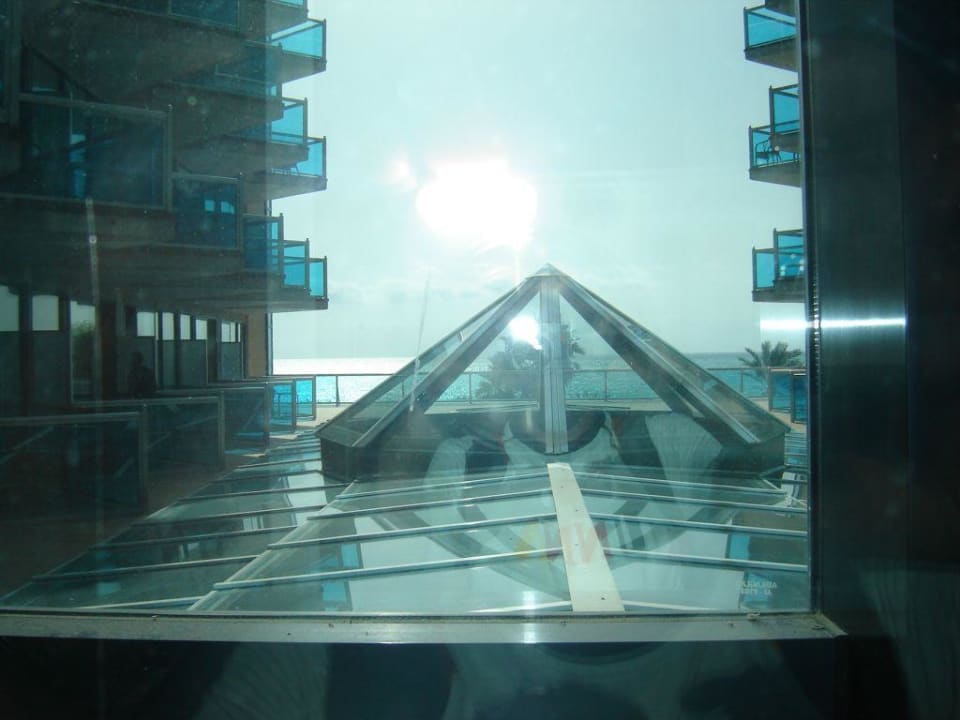 Aus dem Fahrstuhl Hotel Kaktus Albir