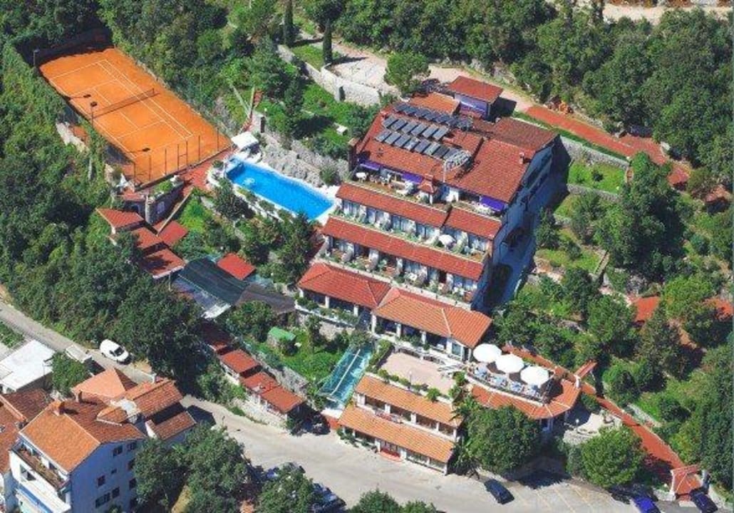 Unsere Villa aus der Luft Hotel Villa Vranjes