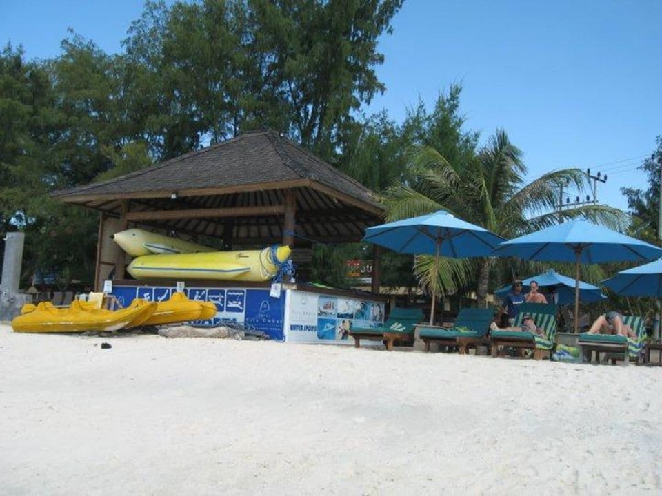 Capanni sulla spiaggia Hotel Vila Ombak
