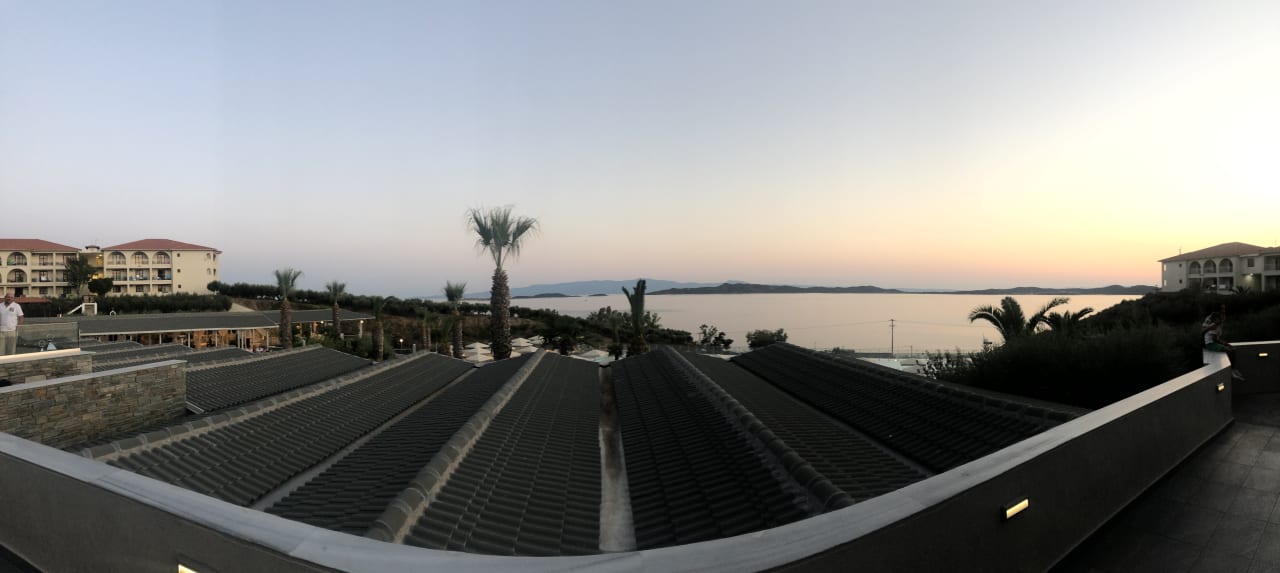 Ausblick Akrathos Beach Hotel