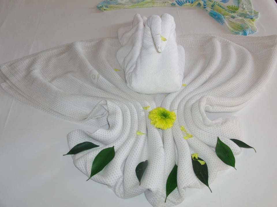 Nett gemacht von den Zimmermädchen Calimera Hane Garden