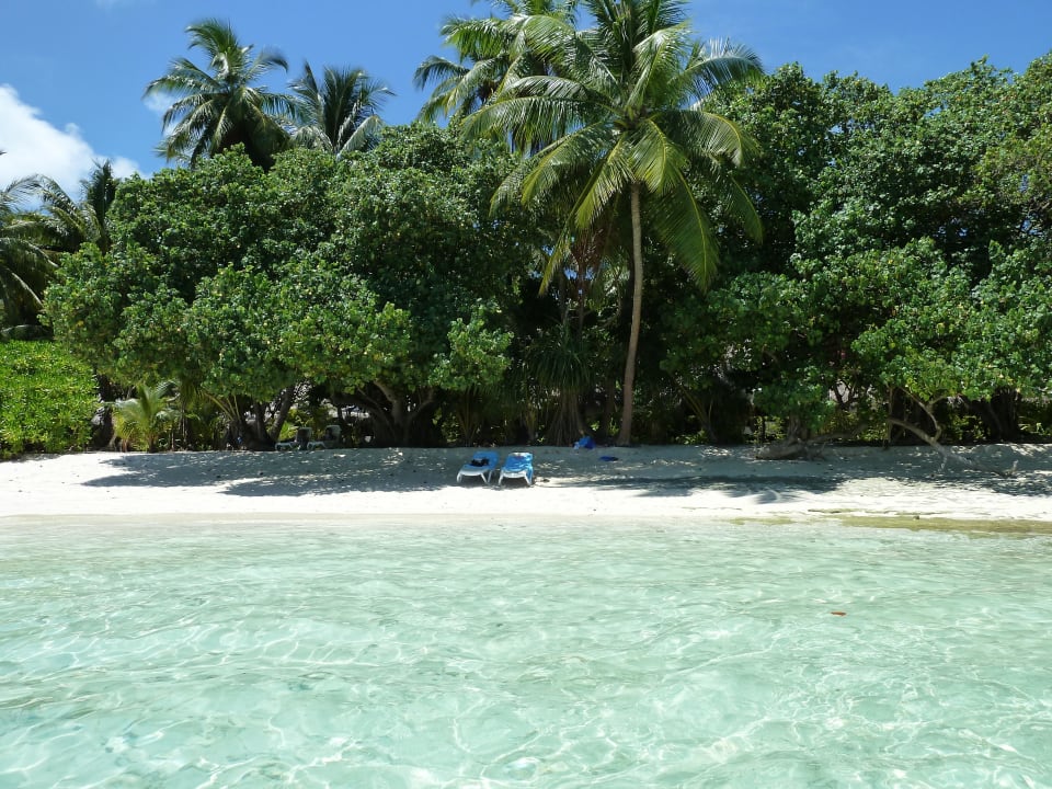 Strand bei der Dhonibar Kuramathi Maldives