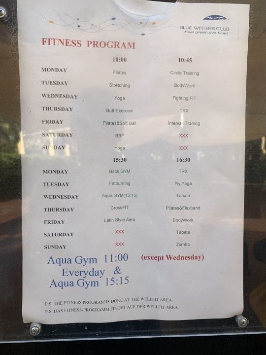 Sport & Freizeit Blue Waters Club