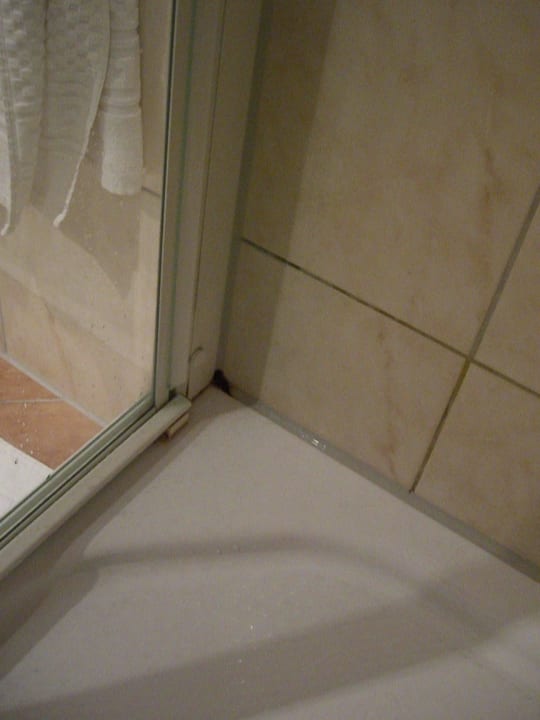 Die Dusche mit ein bisschen Schimmel Hotel Villa Toskana