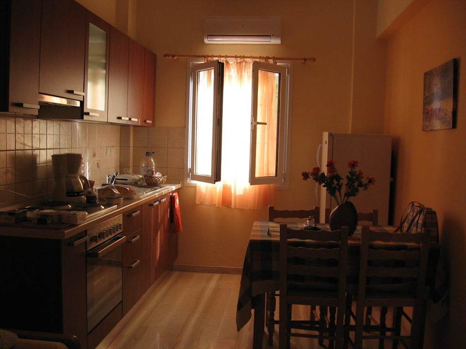 Küche mit integriertem Wohnbereich Apartments Butterfly