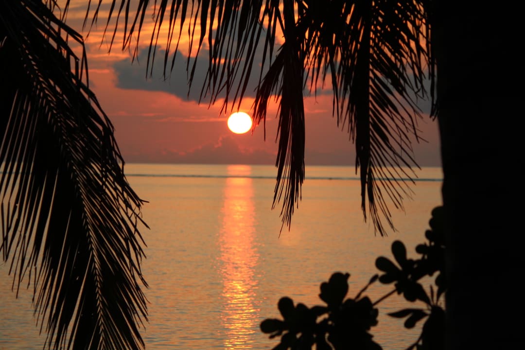 Sonnenuntergang der 100.000ste Summer Island Maldives