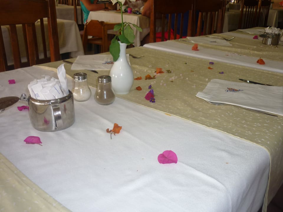 Une petite déco de notre table Hotel Paradis Palace