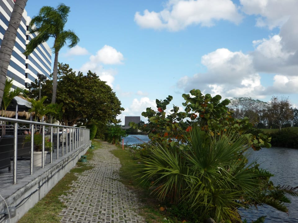 Spazierweg beim Hotel am Miami River Hotel Sheraton Miami Airport & Executive Meeting Center