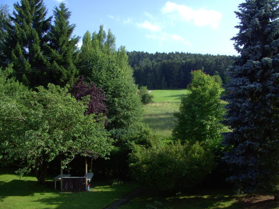Ausblick vom Balkon Hotel Sonnenhof