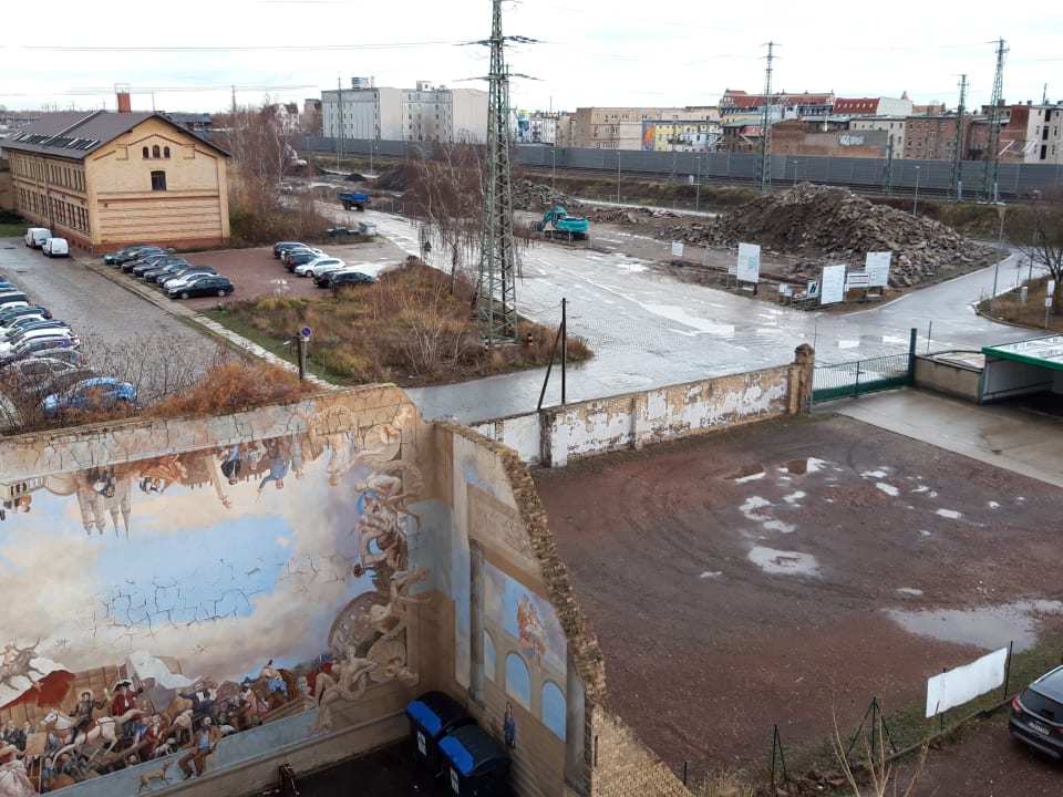 Ausblick ibis Styles Halle