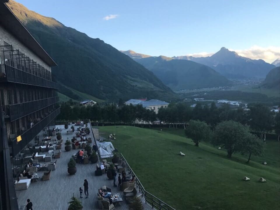 Ausblick Hotel Kazbegi