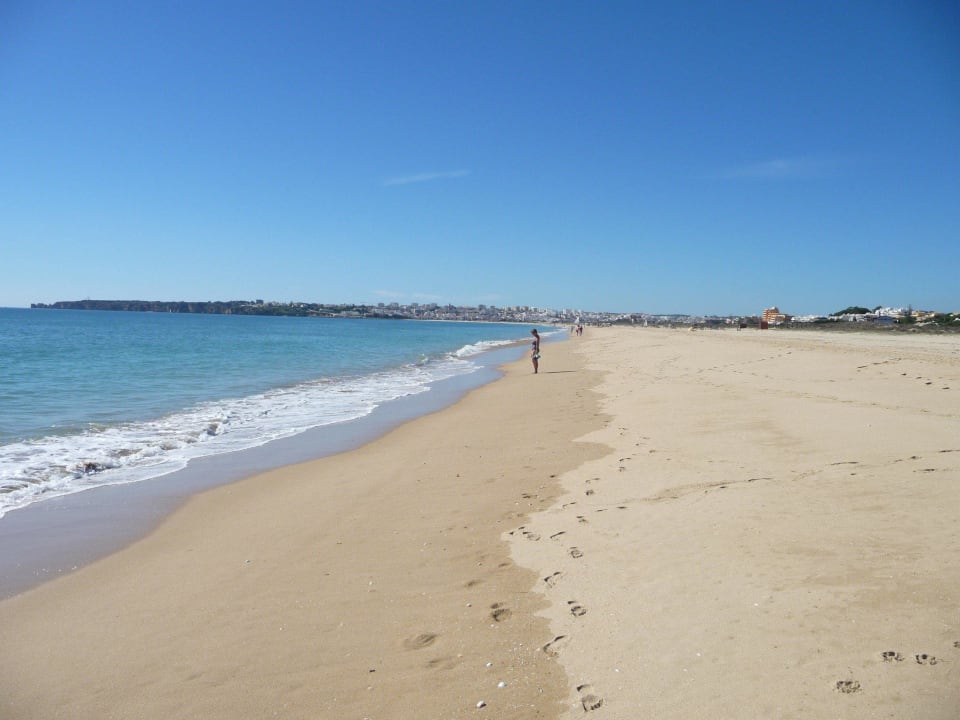Endloser wunderschöner Sandstrand Hotel Vila Galé Lagos
