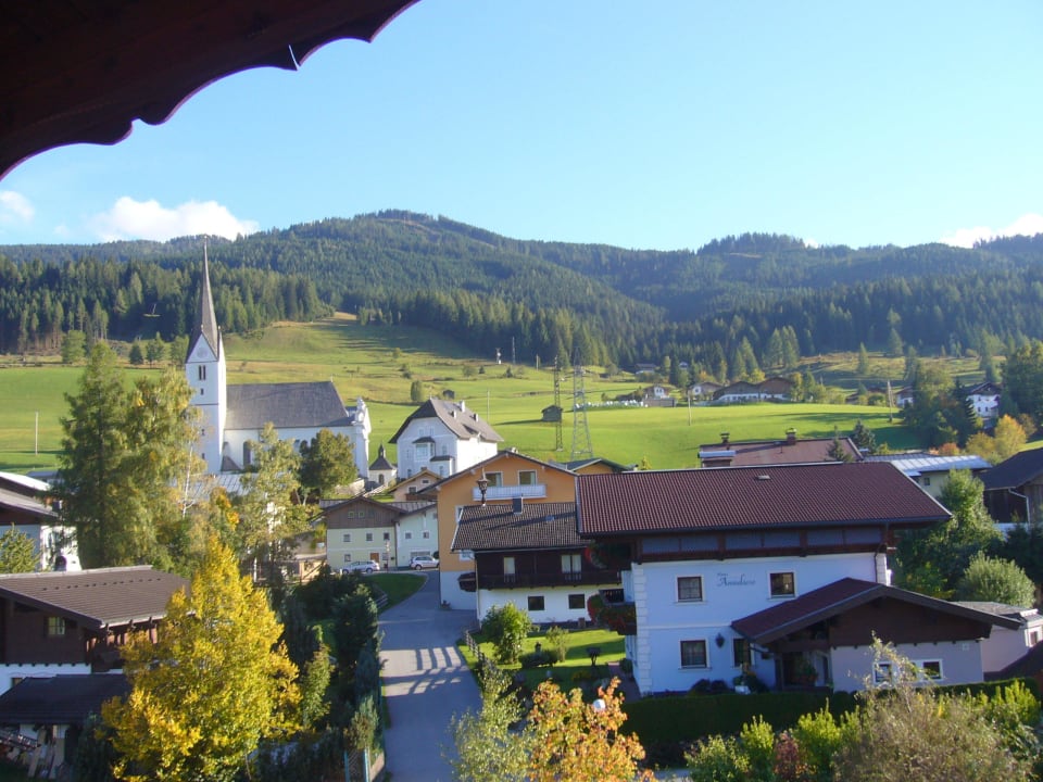 Blick vom Balkon Embacher Sporthotel