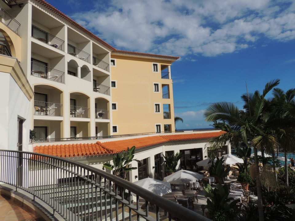 Terrasse an der Rezeption Hotel Porto Mare - PortoBay