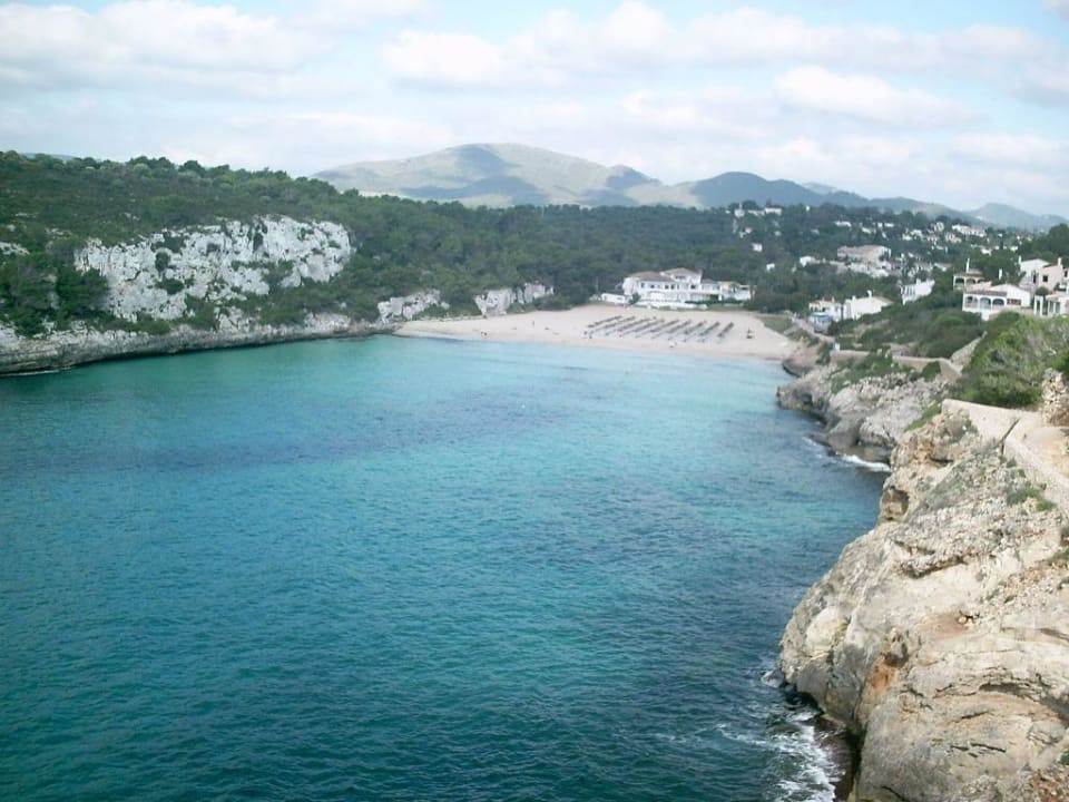Blick zur Bucht Cala Romantika! blau punta reina