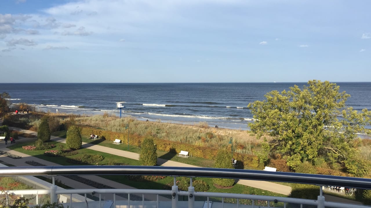 Ausblick SEETELHOTEL Kaiserstrand Beachhotel
