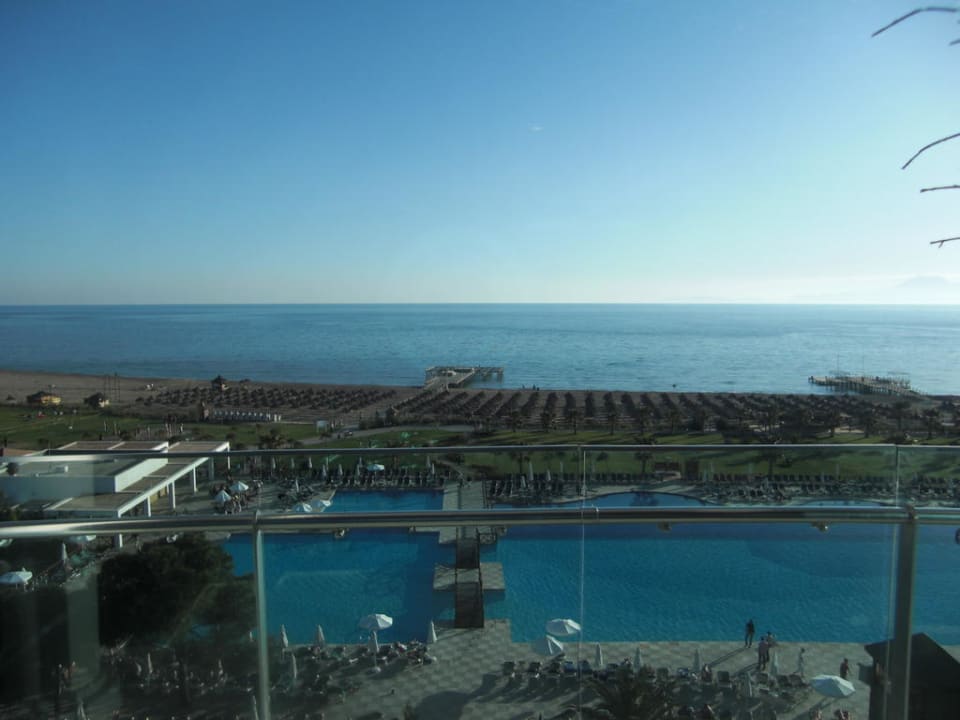 Ausblick vom Hotelzimmer 3. Stock Voyage Belek Golf & Spa