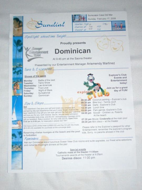 Was Wann Wo? Dreams La Romana Resort & Spa