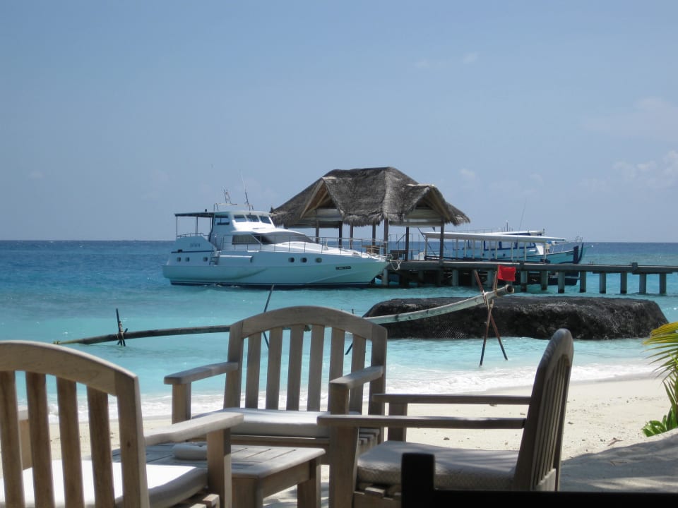 Ausblick von der Strandbar Kuramathi Maldives