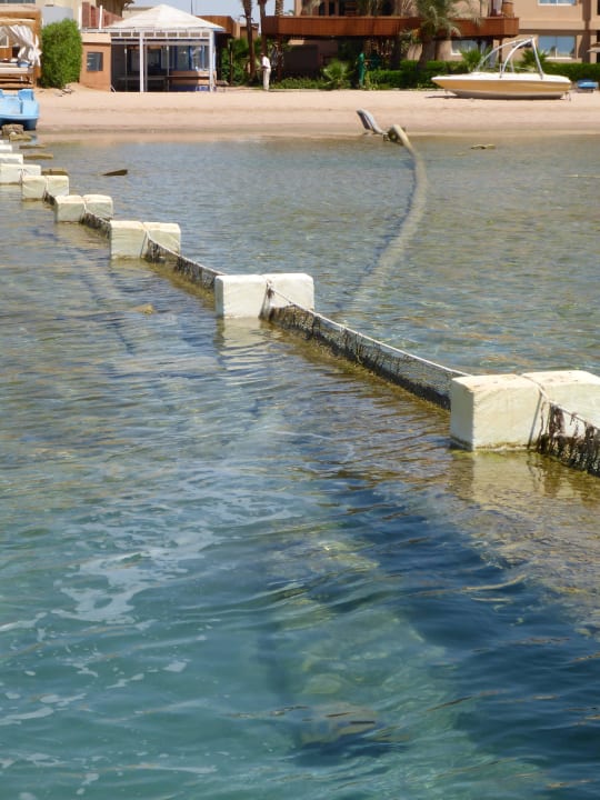 Strand mit Abwasserrohren Pickalbatros White Beach Resort - Hurghada