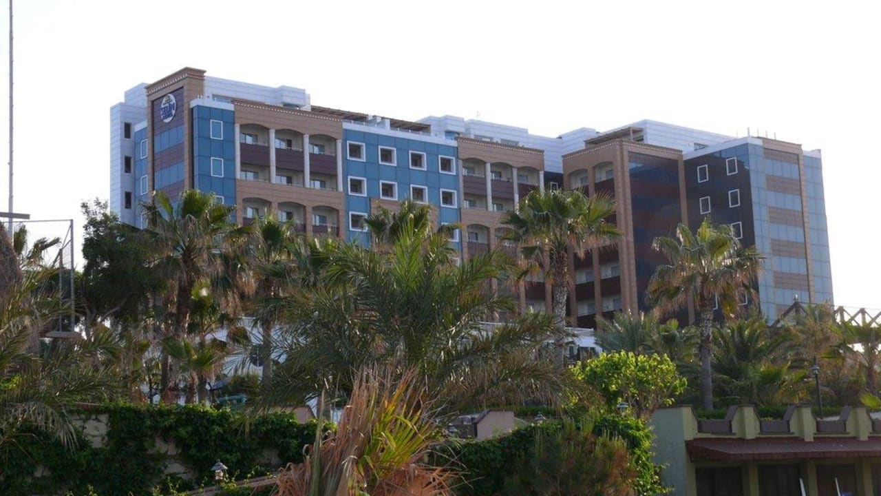 Hotel vom Strand gesehen Kamelya Selin Hotel