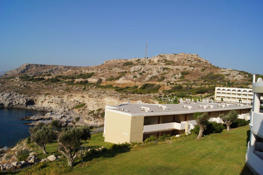 Widok na plażę  Hotel Kalithea Horizon Royal