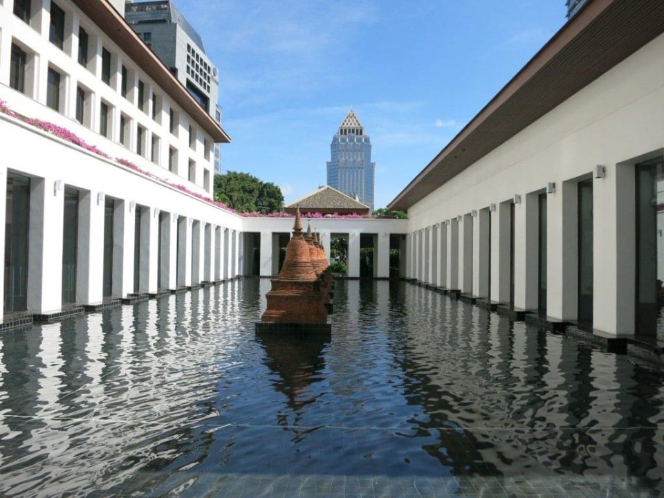 Blick vom Frühstücksraum Hotel The Sukhothai Bangkok