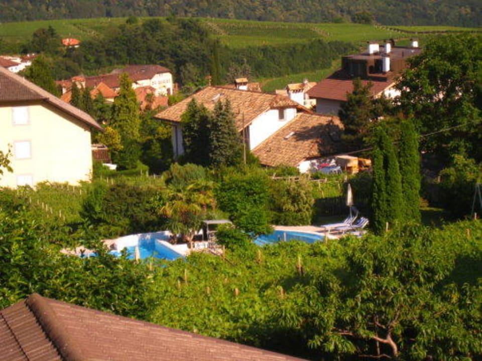 Gartenansicht mit Pool Pension Saltneregg