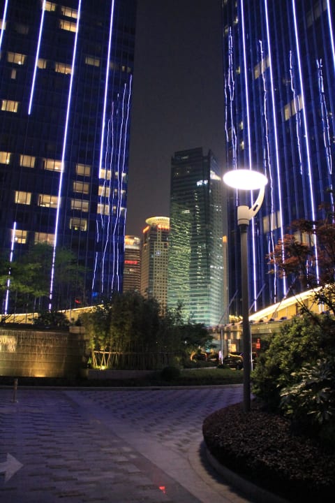 Hotelauffahrt Hotel Mandarin Oriental Pudong