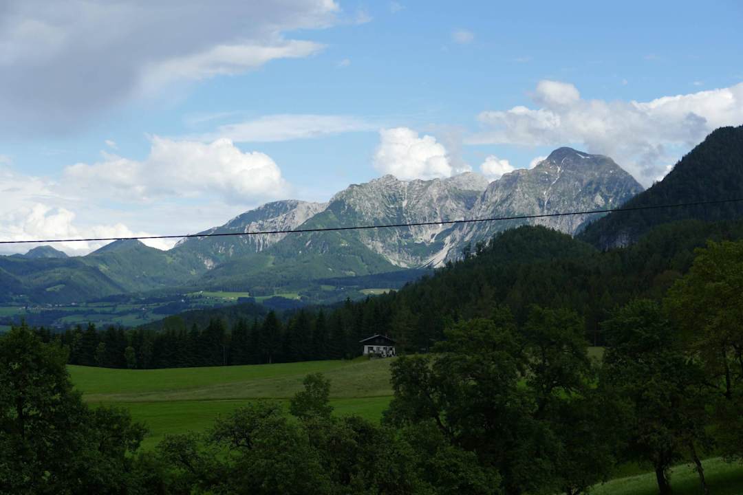 Ausblick vom Speiseraum Ferienhof Rotbuchner