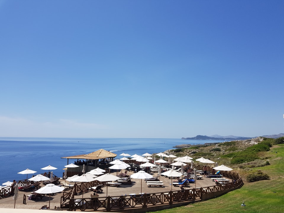 Ausblick vom Balkon Hotel Kalithea Horizon Royal