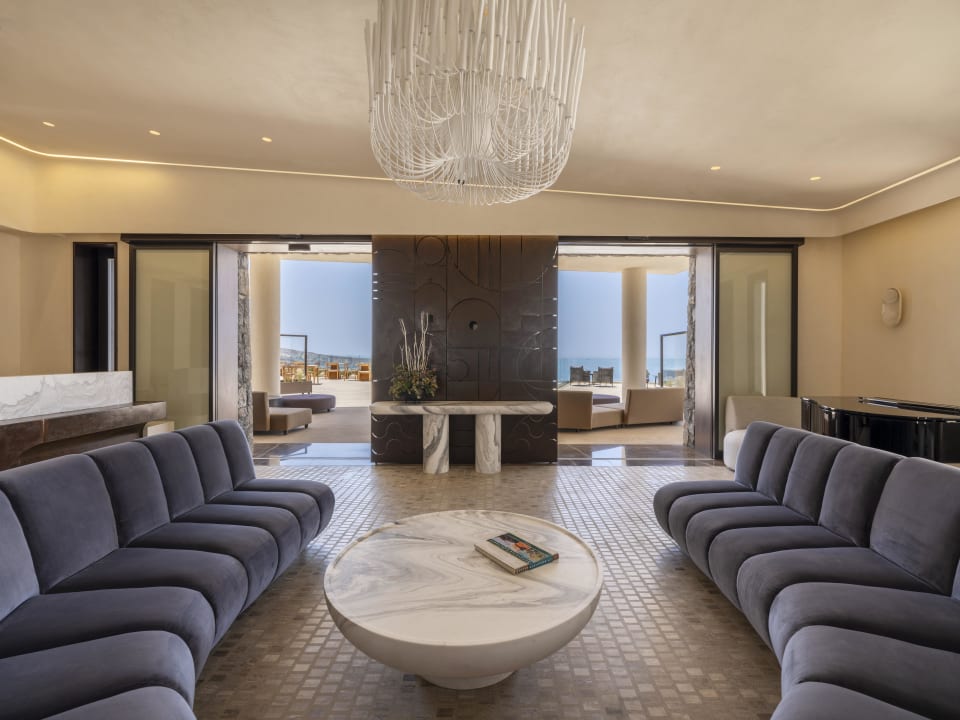 Lobby Santo Mine Oia Suites