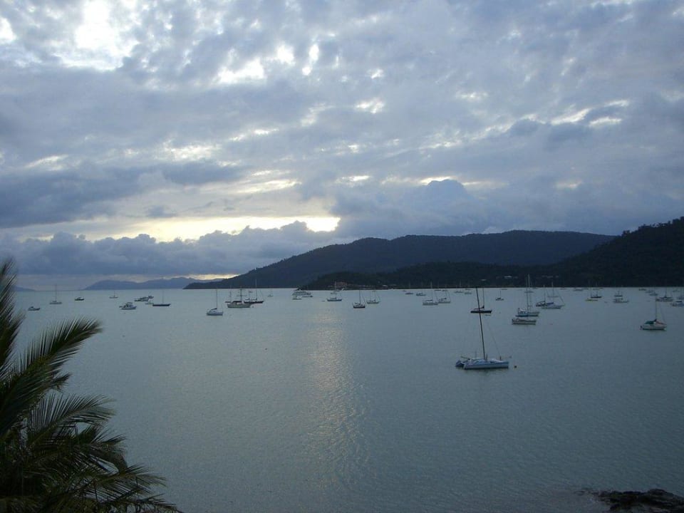 Ausblick aus unserem Balkon Hotel Coral Sea Resort
