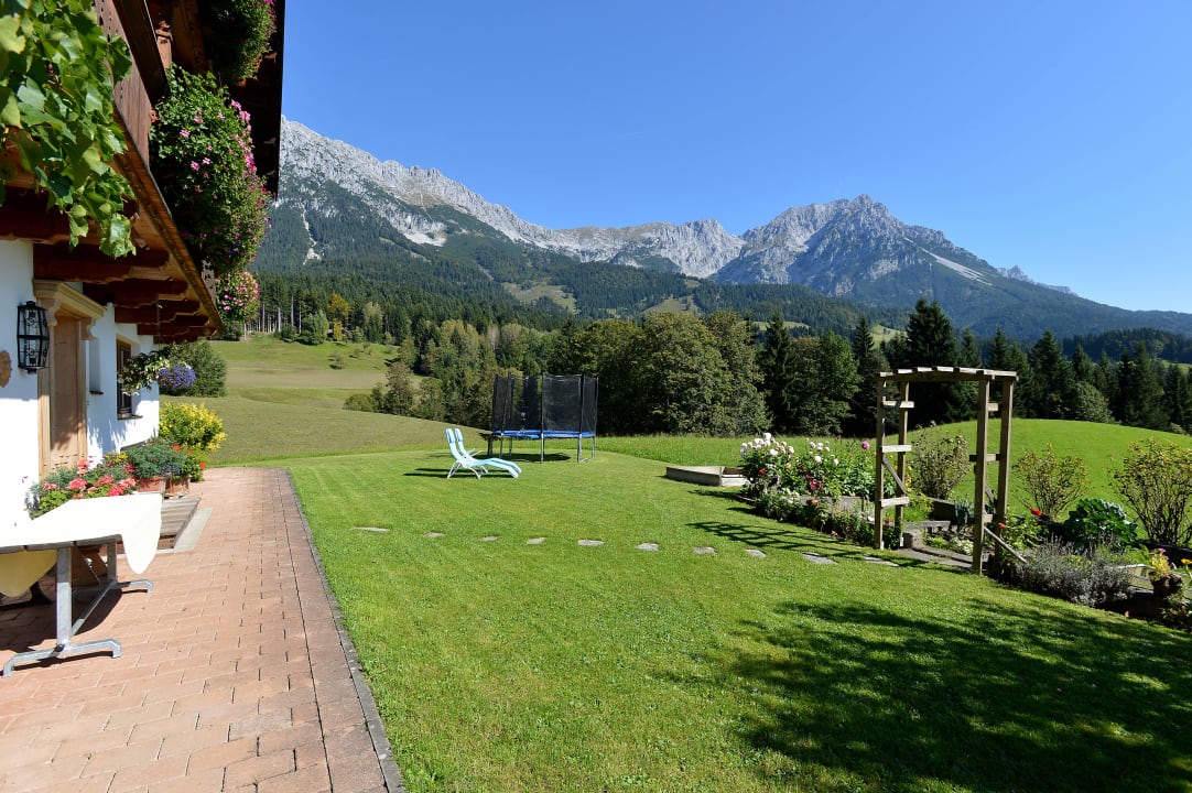 Ausblick auf den Wilden Kaiser Ferienwohnung Hirschbühel