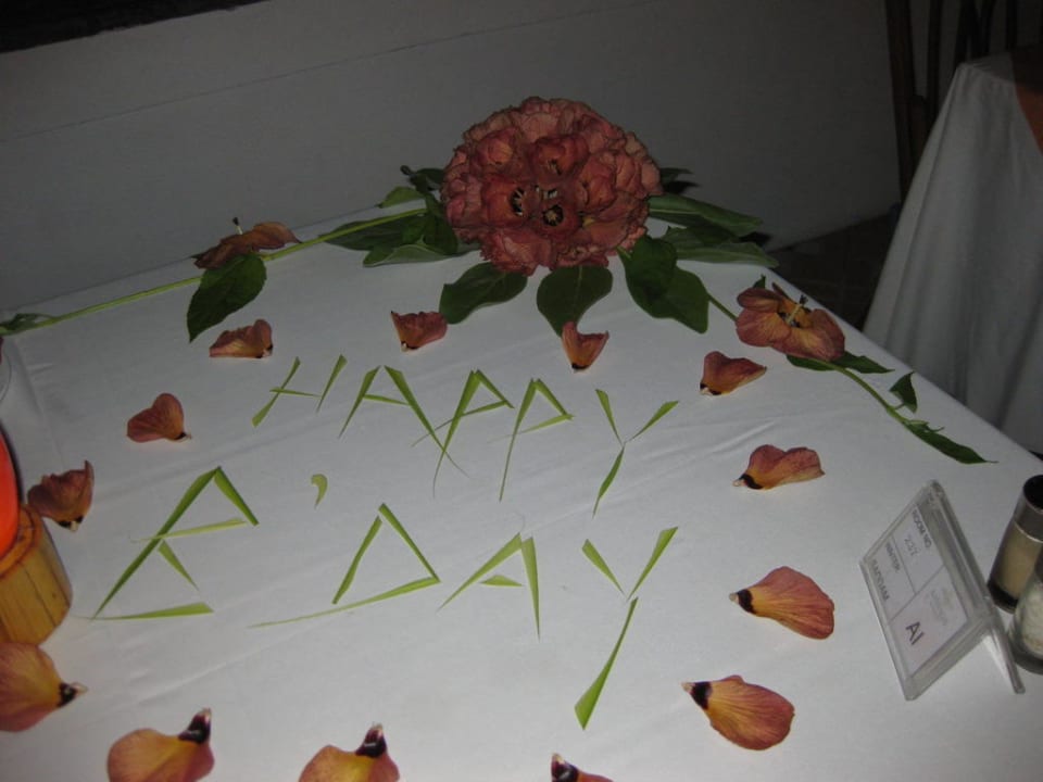 Geburtstagstisch Adaaran Club Rannalhi - All Inclusive