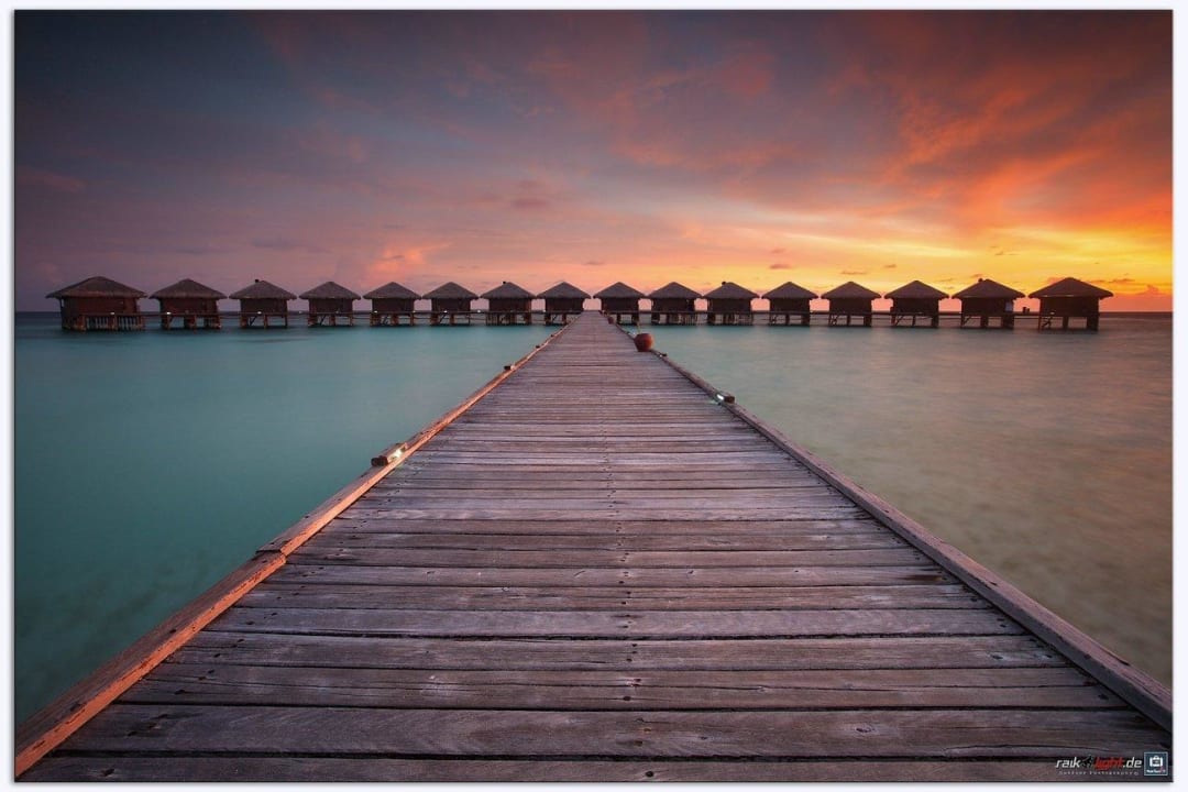 Zugang zu den Wasserbungalows Filitheyo Island Resort