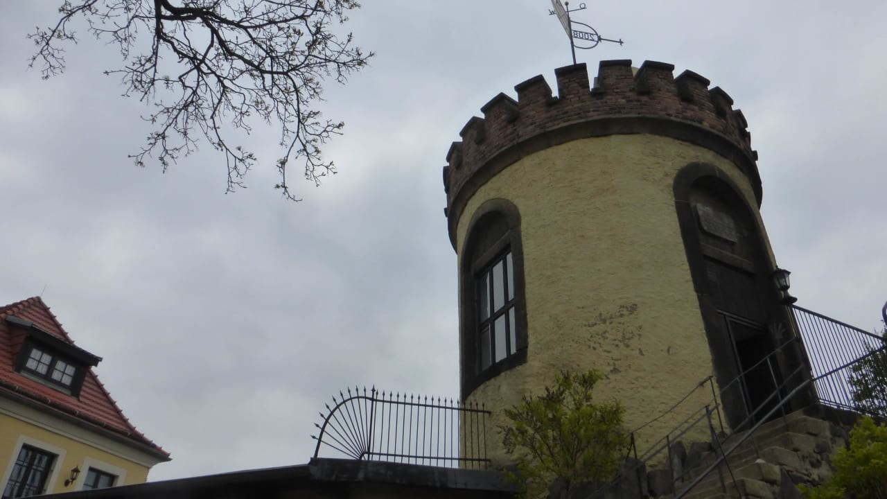 Vom Aussichtsturm hat man einen schönen Ausblick Burghotel Landeskrone