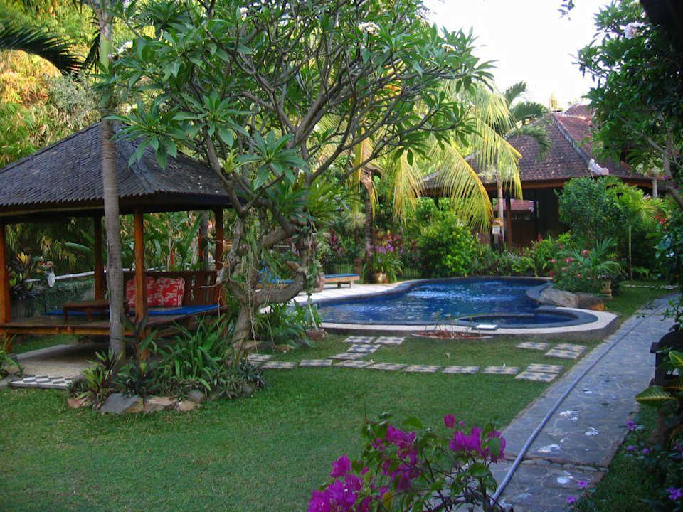 Ausblick vom kleinen Bungalow Saraswati Holiday House