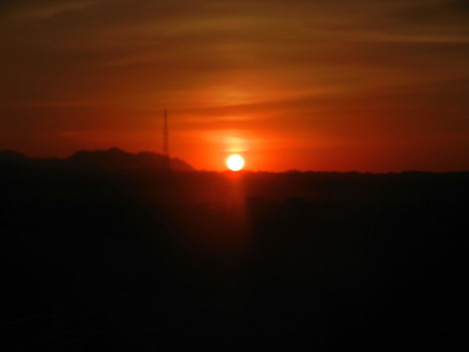 Sonnenuntergang vom Turm gesehen Steigenberger Coraya Beach - Adults only