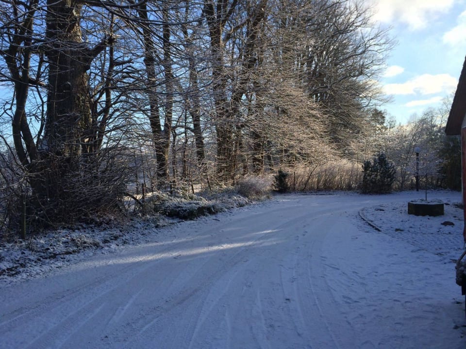 Die Auffahrt im Winter Ferienresidenz Otterndorf - Ferienwohnung Ruheoase