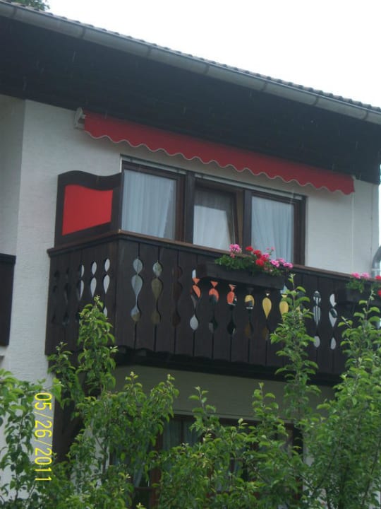 Balkon des Apartments Gästehaus Fussenegger