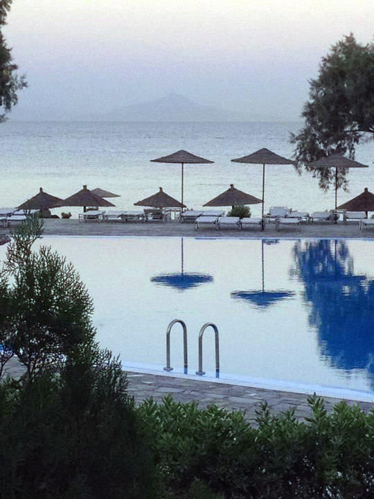 Blick vom Restaurant Richtung Meer Atlantica Beach Resort Kos