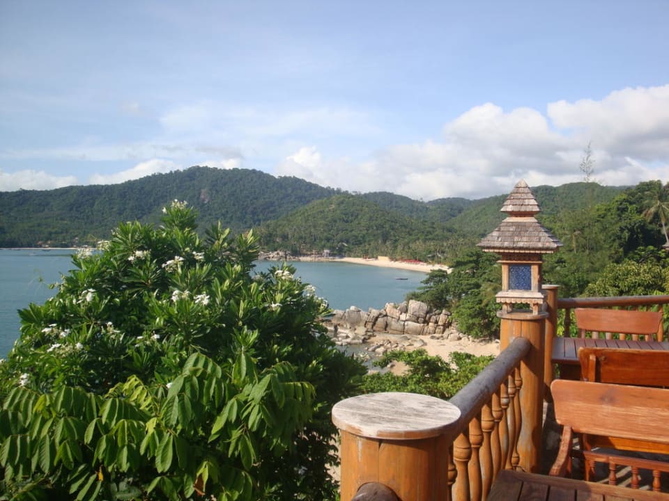 Ausblick von der Hotelterrasse Santhiya Koh Phangan Resort & Spa