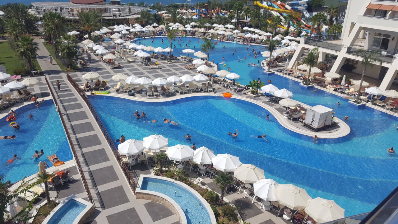 Die Aussicht von der Lobby  Seaden Sea Planet Resort & Spa